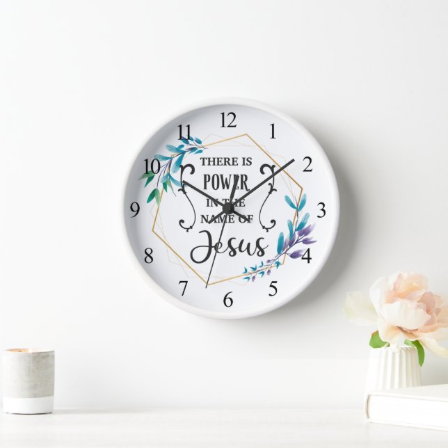 There is Power in the Name of Jesus  Clock (Home)
