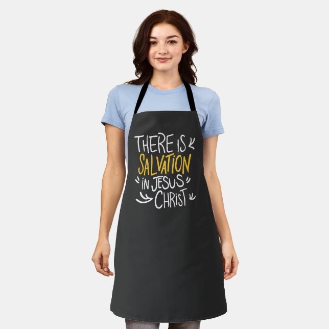 There is Salvation in Jesus Christ Apron (Worn)