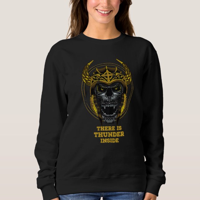 There Is Thunder Inside Viking Northman Warrior Sk Sweatshirt (Front)