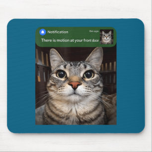 There Motion Your Front Door Illustration Mouse Pad