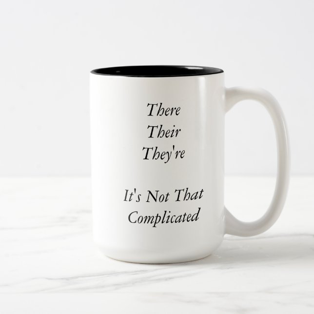 There, Their, They're Mug (Right)