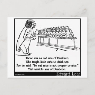 There was an old man of Dumbree Postcard