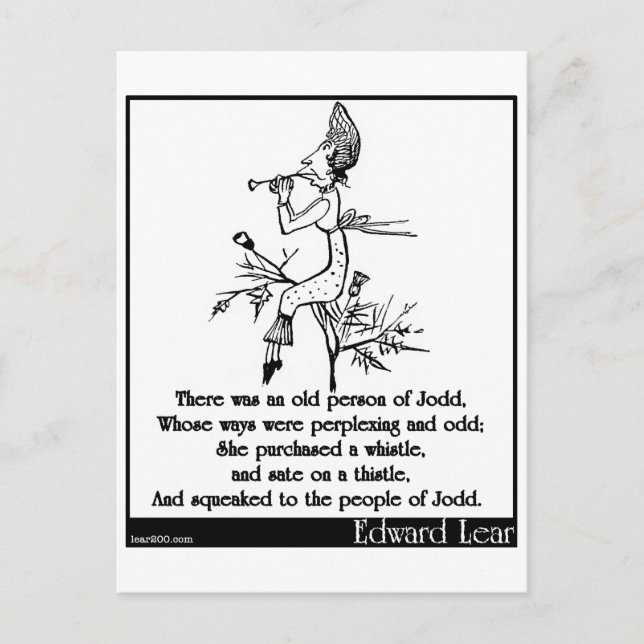 There was an old person of Jodd Postcard (Front)