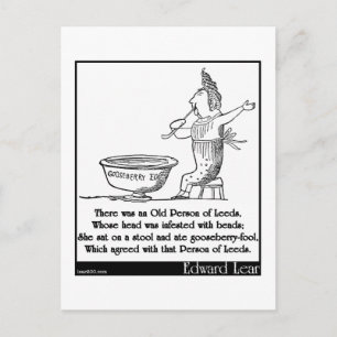 There was an Old Person of Leeds Postcard
