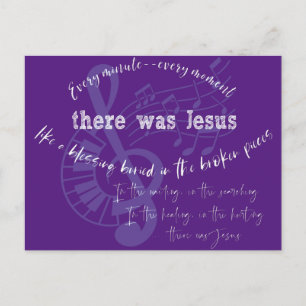 There Was Jesus Christian Postcard