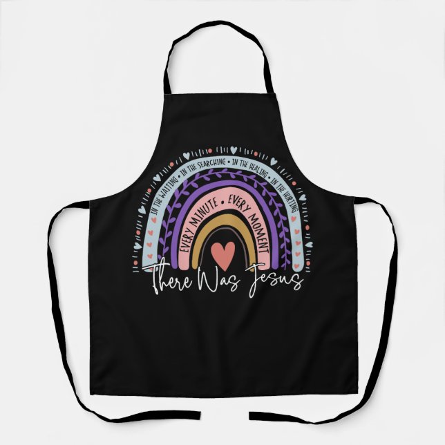 There Was Jesus Christian Wating Searching Healing Apron (Front)
