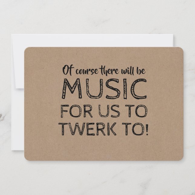 There Will Be Music - Bridesmaid Proposal Invitation (Front)