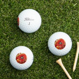 TheRedPoppy Golf Balls