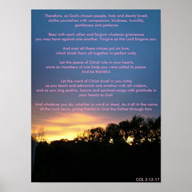 Therefore, as God's chosen Poster (Front)