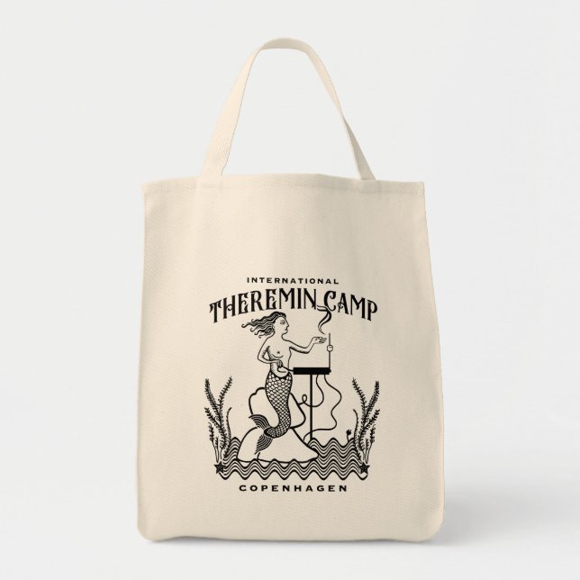 Theremin Camp grocery tote Bag (Front)