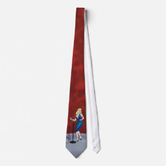 "Theremins are Sexy" Pin up, Men's Tie