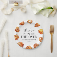 There's A Bun In The Oven Bread Baby Shower