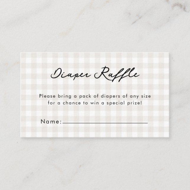 There's a Bun in the Oven Neutral Baby Shower  Enclosure Card (Front)