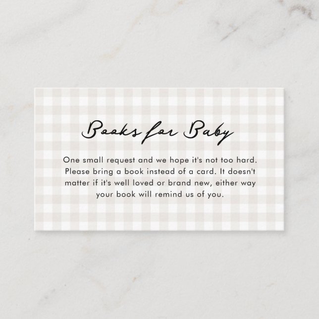 There's a Bun in the Oven Neutral Baby Shower  Enclosure Card (Front)