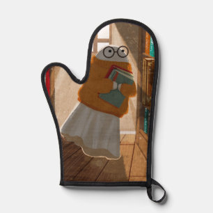 There's A Ghost Amongst The Bookshelves Again... Oven Mitt