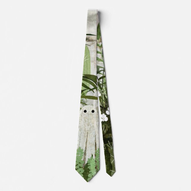 There's A Ghost In The Greenhouse Again... Tie (Front)