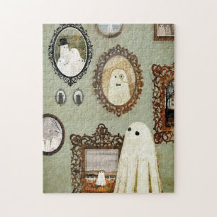 There's A Ghost In The Portrait Gallery Jigsaw Puzzle