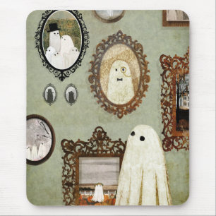 There's A Ghost In The Portrait Gallery Mouse Pad