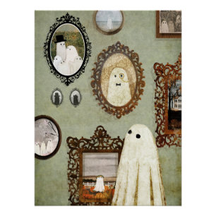 There's A Ghost In The Portrait Gallery Poster