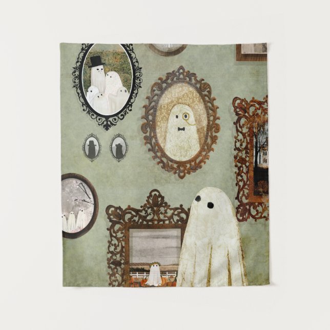 There's A Ghost In The Portrait Gallery Tapestry (Front)