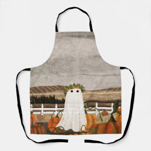 There's A Ghost In The Pumpkin Patch Again Apron
