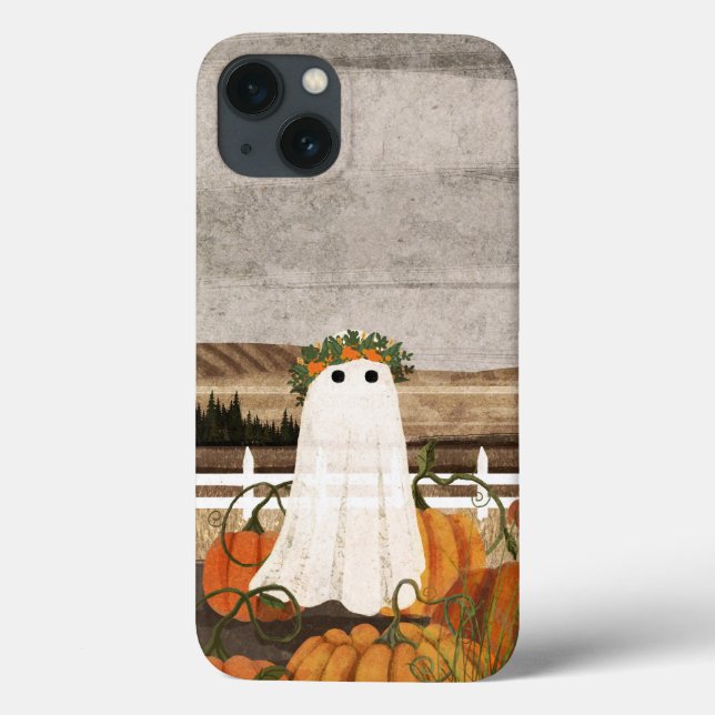There's A Ghost In The Pumpkin Patch Again Case-Mate iPhone Case (Back)