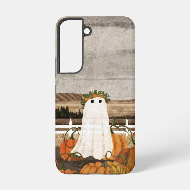 There's A Ghost In The Pumpkin Patch Again Samsung Galaxy S22 Case (Back)