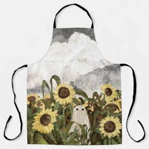 There's a ghost in the sunflower field again... apron