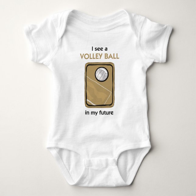 There's a Volleyball in My Future Baby Bodysuit (Front)