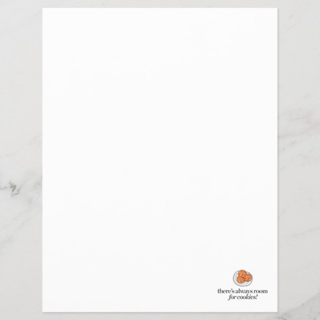 There's Always Room for Cookies Flyer (Front)