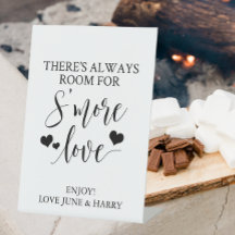 There's Always Room For S'more Love Wedding