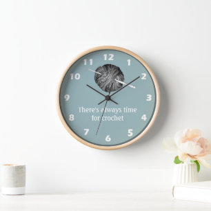 There's always time for crochet - your name clock