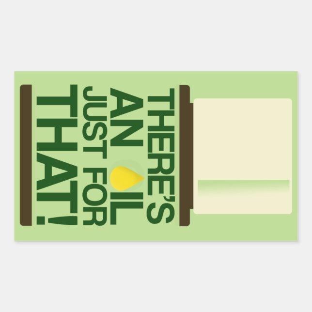 There's an Oil Sticker (Front)