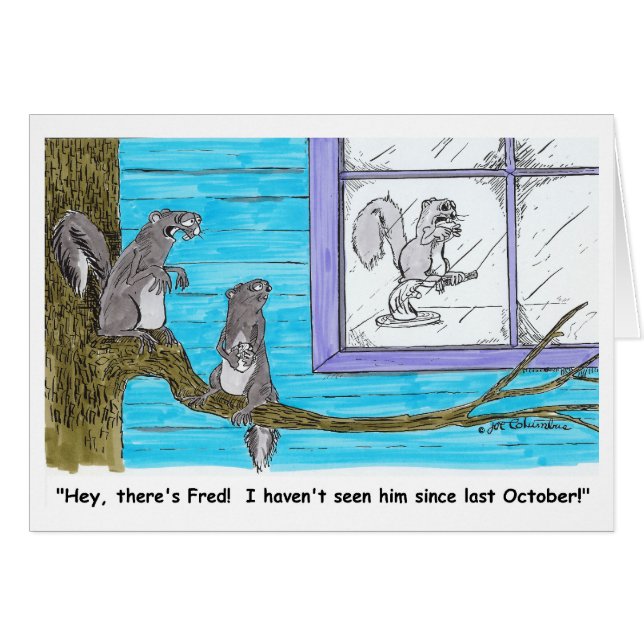 THERE'S FRED card (Front Horizontal)