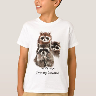 There's never too many Raccoons Cute Animal T-Shirt