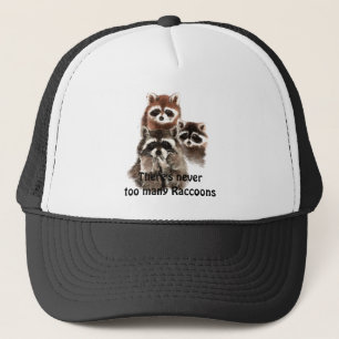 There's never too many Raccoons Cute Animal Trucker Hat