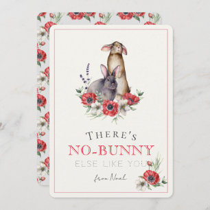 There's No-bunny Else Like You Valentine's Day Holiday Card