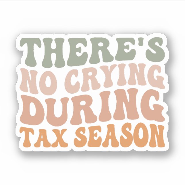There's No Crying During Tax Season CPA Accountant (Front)