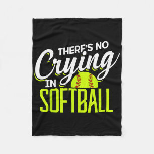 There's No Crying In Softll Coaches No Crying In S Fleece Blanket