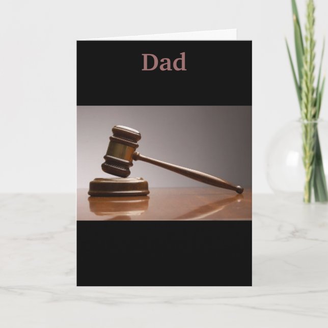 There's no debate, my dad is great! card (Front)