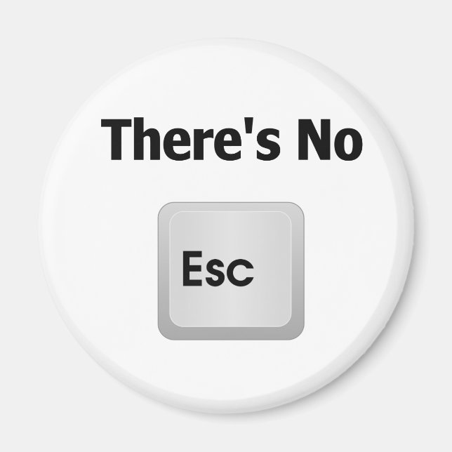 There's No Escape Magnet (Front)