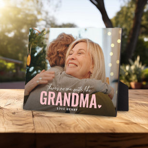 There's No One Quite Like GRANDMA' Photo Gift Plaque