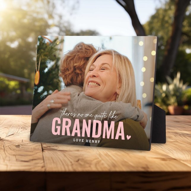 There's No One Quite Like GRANDMA' Photo Gift Plaque (Creator Uploaded)