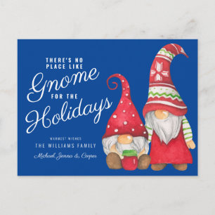 There's No Place Like Gnome for the Holidays Postcard