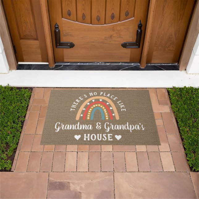There's No Place Like Grandma & Grandpa's House Doormat (Outdoor)