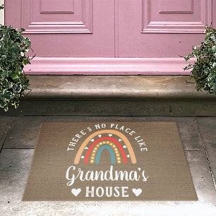 There's No Place Like Grandma's House Rainbow Doormat