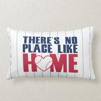 There's No Place Like HOME Baseball Heart Pillow