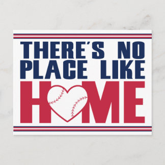There's No Place Like Home Baseball Postcard