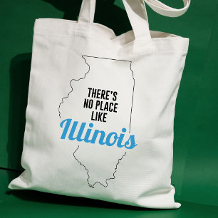 There's No Place Like Illinois, Tote Bag, Mum Gift Bag