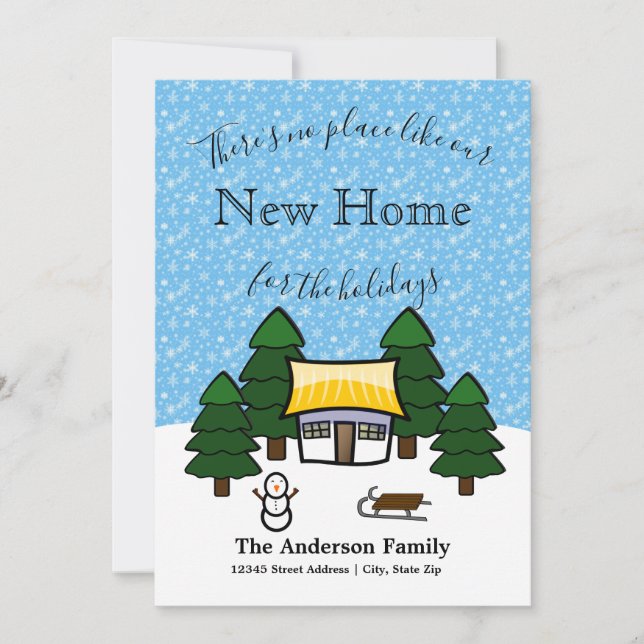 There's No Place Like Our New Home - Holiday Card (Front)